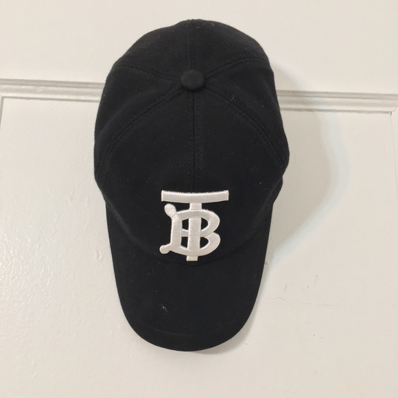 Burberry monogram-embroidered cap Size Is Medium. 100% Authentic - Picture 8 of 11